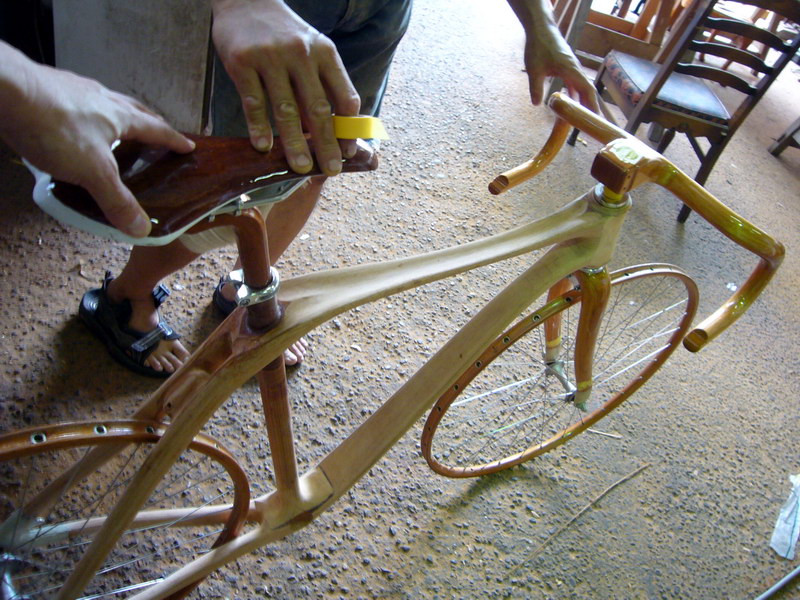 SANOMAGIC Wooden Bicycle